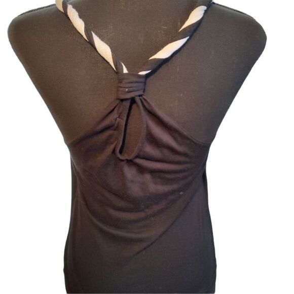 Derek Heart Black and White Tank Top Medium - Picture 2 of 3